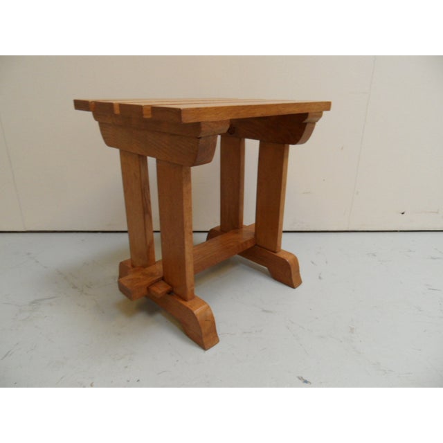 Brutalist Vintage Brutalist Oak Coffee Table, 1960s For Sale - Image 3 of 10