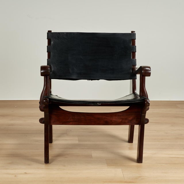 Set of Three Modern Rosewood Safari Chairs by Angel Pazmino For Sale - Image 17 of 18