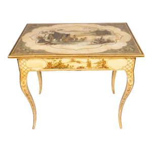 Italian Rococo Chinoiserie Decorated Table