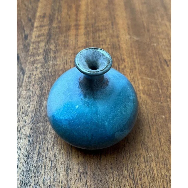 Mid-Century Small German Studio Pottery Vase by Janne Reckert-Cordua, 1960s For Sale - Image 4 of 12