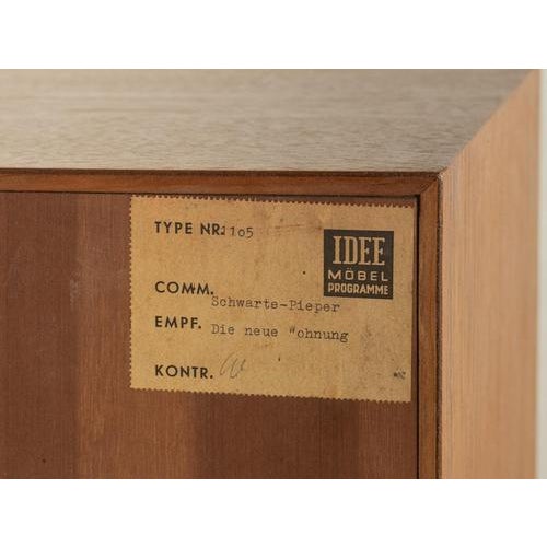 Brown Chest of Drawers from Oldenburger Möbelwerkstätten, 1950s For Sale - Image 8 of 9