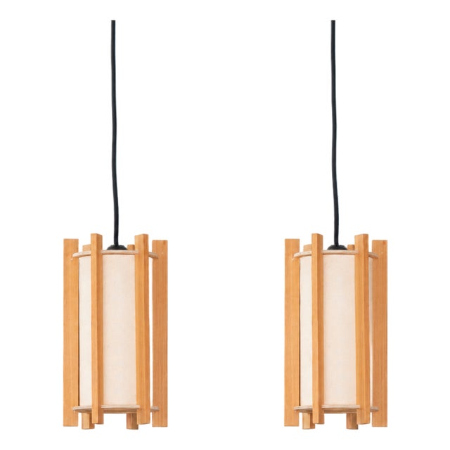 Vintage Danish Pendant Lamps attributed to IB Fabiansen for Louis Poulsen, 1970s, Set of 2 For Sale