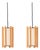 Vintage Danish Pendant Lamps attributed to IB Fabiansen for Louis Poulsen, 1970s, Set of 2 For Sale