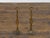Metal 19th-Century English Bronze Andirons with Gothic Details and Heart Finials For Sale - Image 7 of 12