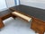 Wood 1960s Mid-Century Modern Walnut L-Shaped Executive Desk With Black Laminate Top For Sale - Image 7 of 16