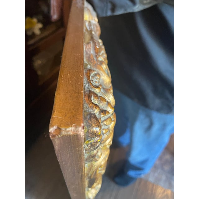 Textile Mid 20th Century Raymond" Large Original Oil Painting Two Girls Flowers Vyshyvanka Framed For Sale - Image 7 of 9