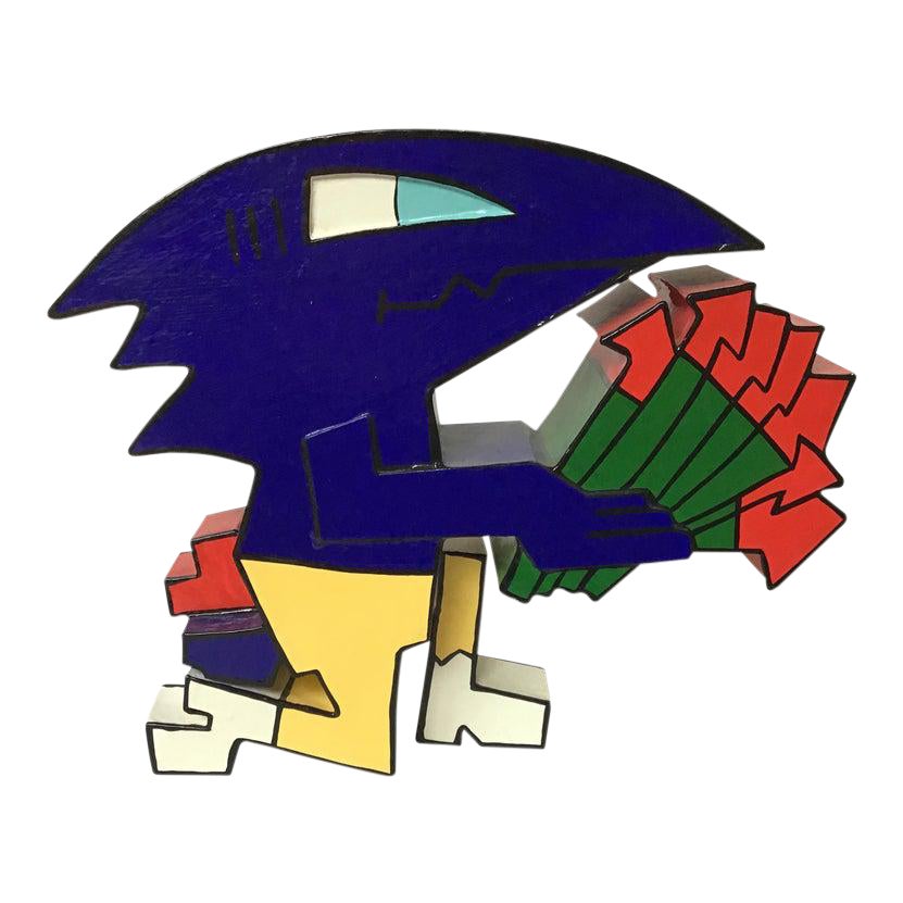South African Pop Art Figure With Arrows Chairish