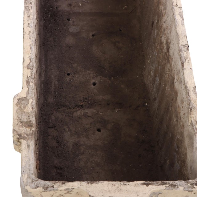 Pair of French Cast Stone Rectangular Planters by Willy Guhl, C 1970, Attributed For Sale In Philadelphia - Image 6 of 6