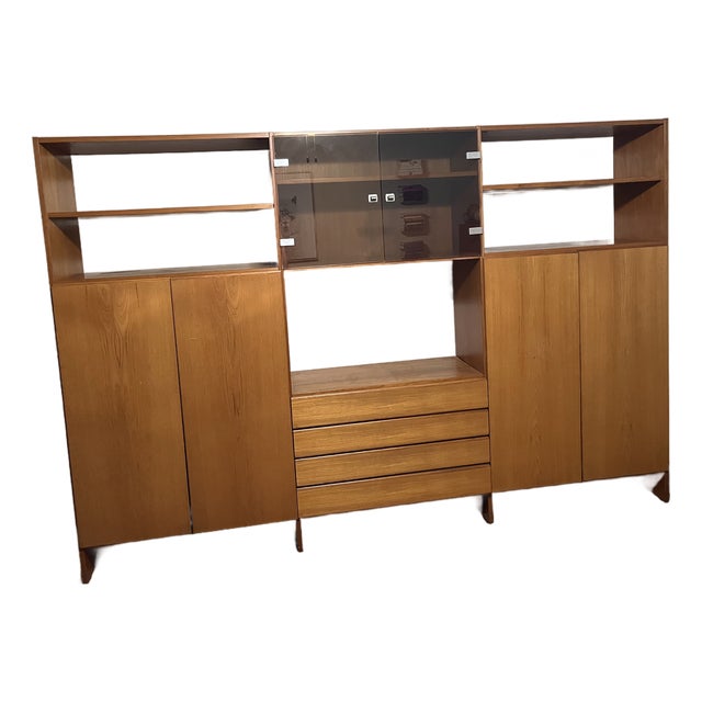 Mid-Century Modern Teak Wall Unit For Sale