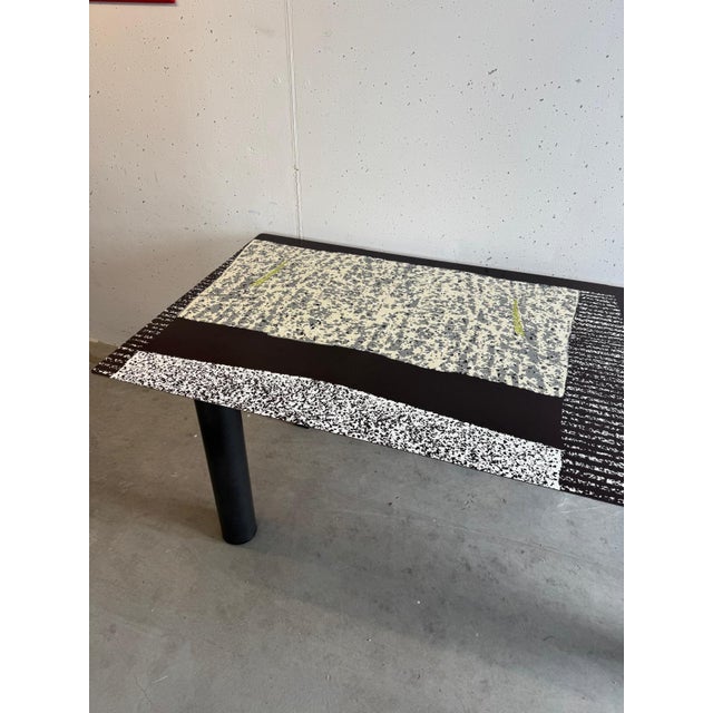 Postmodern Postmodern Dining Table by Lojze Spacal for De Rosso, 1980s For Sale - Image 3 of 9