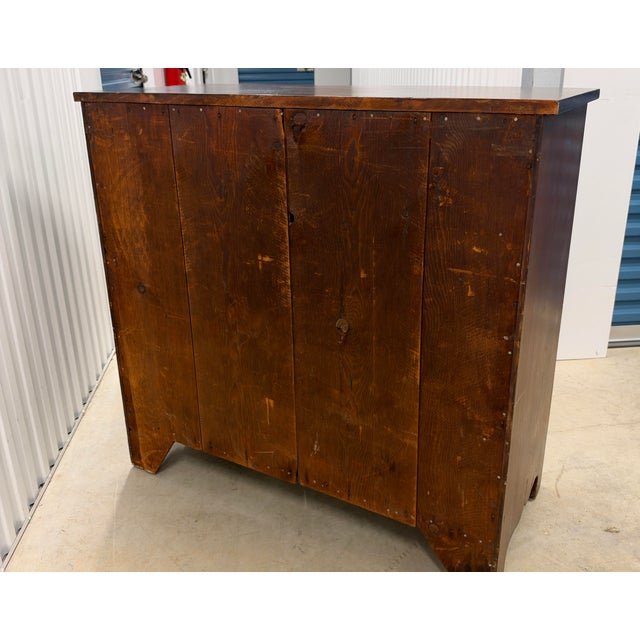 19th Century American Empire Figured Wood Four-Drawer Chest of Drawers Flame Mahogany For Sale - Image 4 of 12