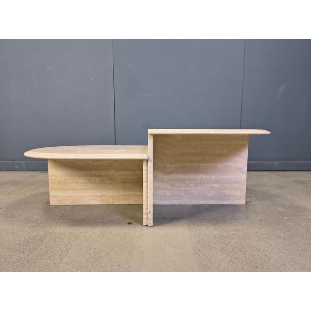 Vintage Travertine Coffee Tables, 1970s, Set of 2 For Sale - Image 9 of 12