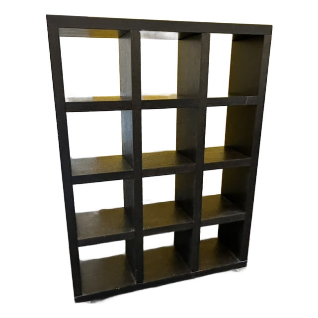 West Elm Rolling Bookcase, Attributed For Sale