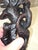 Oxblood Red Mid-Century Balinese Macassar Ebony Garuda and Naga Combat Sculpture (Mas, Bali) For Sale - Image 8 of 12