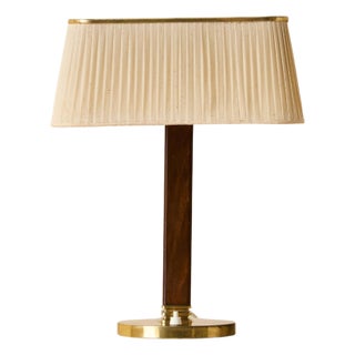 Vintage Brass Table Lamp by Paavo Tynell for Taito Oy, 1940s For Sale
