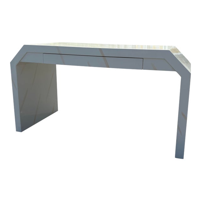 1980’s Milo Baughman Style Post Modern Desk For Sale