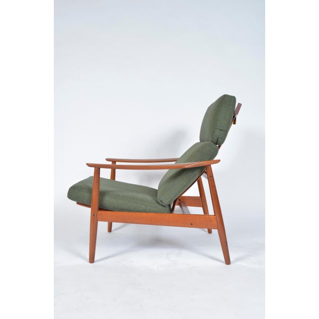 Arne Vodder Mid-Century Danish FD164 Easy Lounge Chair in Teak by Arne Vodder for France & Son, 1960s, 1961 For Sale - Image 4 of 18