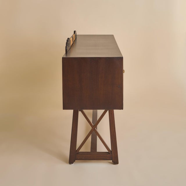 Italian Wood Sideboard with Keys, 1930s For Sale - Image 9 of 13
