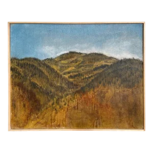 Modern Expressionist Colorado Rockies Oil Painting on Canvas