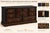 1960s Monumental Mediterranean Revival Solid Pine Dresser in Onyx Black & Coffee Mahogany For Sale In Los Angeles - Image 6 of 7