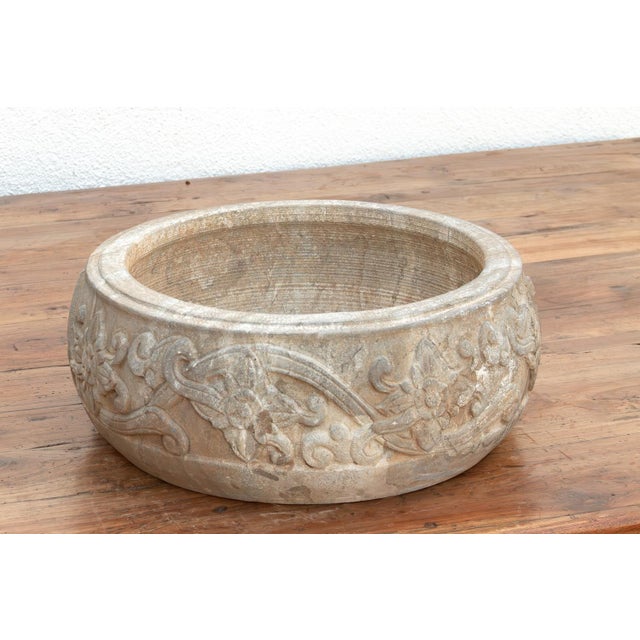 Manor House Hand-Carved Stone Vessel For Sale - Image 4 of 7