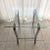 Vintage 1980s Mid-Century Modern Chrome and Double 3/8" Glass Shelf Side Table - Coffee Table Also Available, Listed Separately. For Sale In West Palm - Image 6 of 9