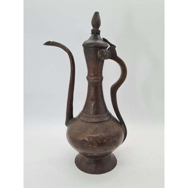 Antique 19th Century Ottoman Copper Ewer For Sale - Image 3 of 11
