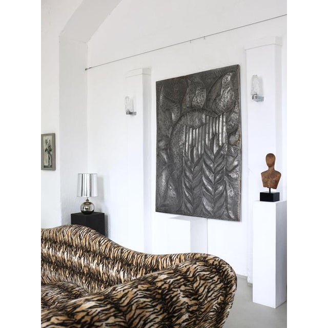 Large Postmodern Animal Print Sofa, Germany, 1990s For Sale - Image 9 of 10