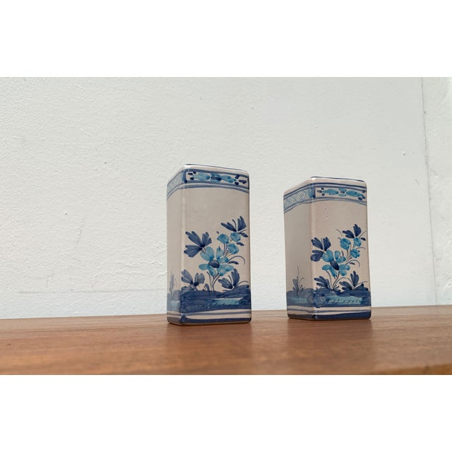 Vintage Italian Handpainted Vase from Larucci Italy, 1970s, Set of 2 For Sale - Image 12 of 18