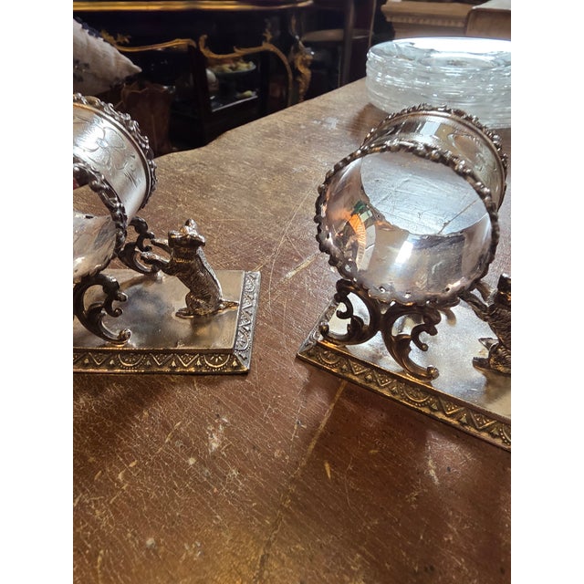 Pair of Antique Figural Napkin Rings With Dogs For Sale In San Antonio - Image 6 of 6