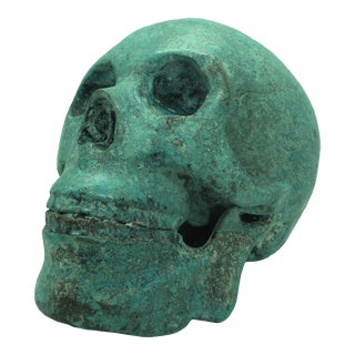 "Appearance X" Bronze Skull Sculpture by Andrzej Szymczyk For Sale