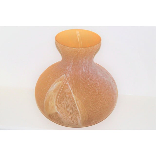 Italian Artisan Alabaster Glass Vase Chairish