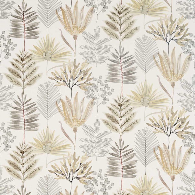 Harlequin Yasuni Fabric in Ochre/Linen For Sale