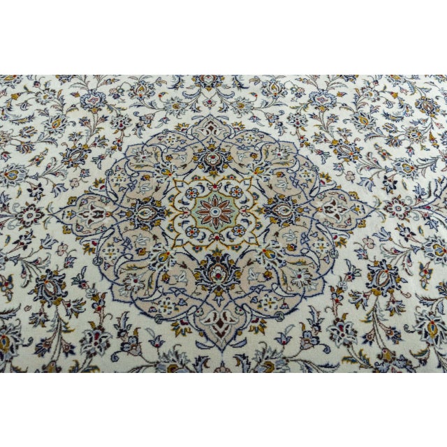 Hand-Knotted Kashan Cork Oriental Rug For Sale - Image 6 of 14
