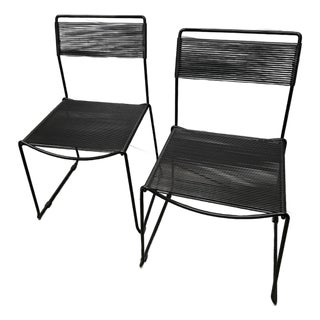 Vintage Italian “Spaghetti” Side Chairs Attributed to Giandomenico Belotti - A Pair For Sale