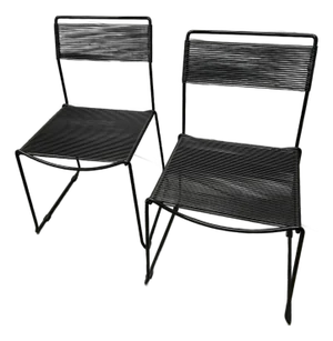 Vintage Italian “Spaghetti” Side Chairs Attributed to Giandomenico Belotti - A Pair