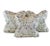 Designer Vicki Payne Free Spirit Aqua Gray Green Ivory Purple Modern Botanical Paisley Leaves Pillow Covers - 3 Piece Set For Sale In Jacksonville, FL - Image 6 of 6