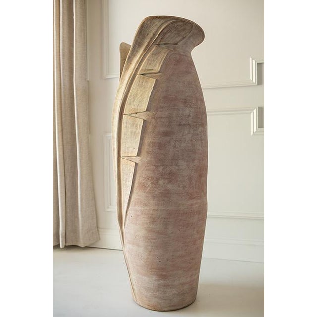 Early 20th Century Vintage Terracotta Floor Vase For Sale - Image 5 of 9