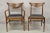 Stanley Mid Century Modern Cat Eye Walnut Dining Chairs - Set of 4. Item features (1) Armchair, (3) side chairs, curved...