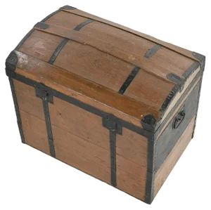 Steel Wooden Transport Trunk