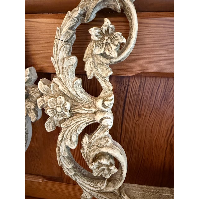 1940s Pair of Large Italian Carved Wall Shelves, From the 1940’s. For Sale - Image 5 of 12