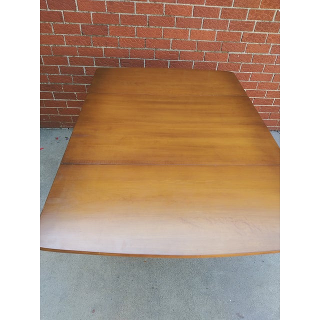 Brown Vintage Mid Century Willett Drop Leaf Dining Table For Sale - Image 8 of 13