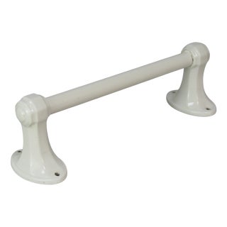 Porcelain Towel Rack, 1940s For Sale