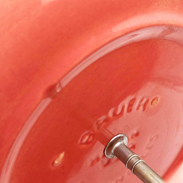 1950s Mid-Century Modern Pink 3 Tier Tidbit or Dessert Stand by Bauer Pottery Los Angeles For Sale - Image 4 of 5