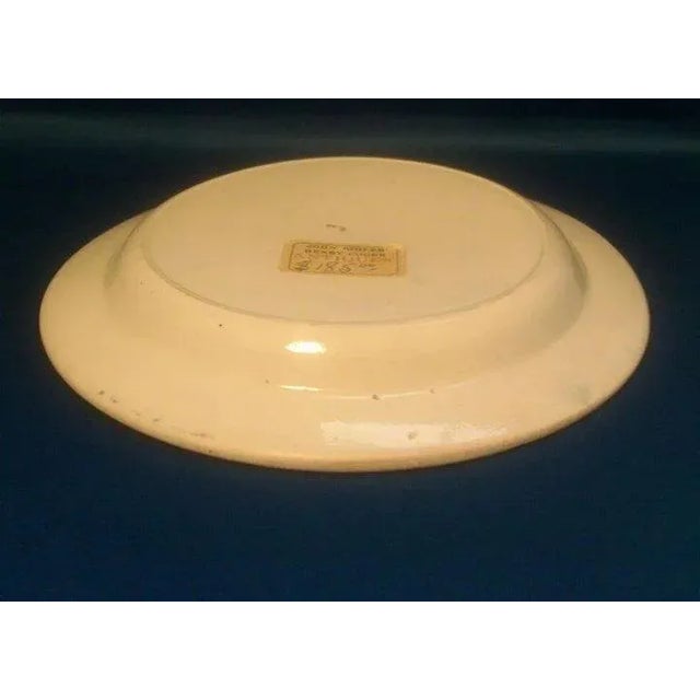 Ceramic 18th Century English Creamware Polychomre Decorated Plate For Sale - Image 7 of 10