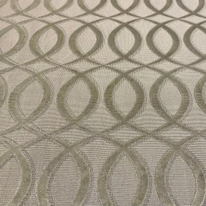 Caracole Silver Cut Velvet Ogee Multipurpose Designer Fabric - 6.5 Yards