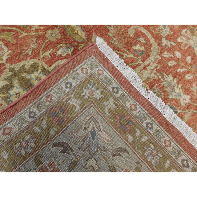 Vintage Hand Knotted Super Fine Indian Rug. 8'x 10' For Sale - Image 12 of 18