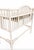 White Vintage Chinoiserie Rattan Writing Desk in Benjamin Moore Cloud White For Sale - Image 8 of 8