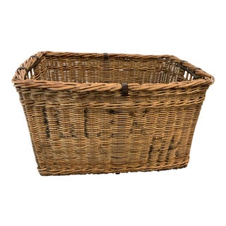 Vintage Mid Century Basket For Sale