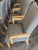 Set of 8 Attributed to Sally Sirkin Lewis for J. Robert Scott Art Deco Revival Dining Chairs — Crackle Lacquer Frames, Vintage Designer Set For Sale - Image 13 of 15